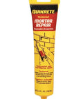 Front view of Quikrete Mortar Repair tube, sanded acrylic formula for tuckpointing and sealing joints, 5.5 oz size.