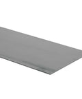 Low Carbon Steel Sheet 12 x 18 Inches, Cold Rolled Weldable Grey Metal for DIY Projects, Heavy Duty Fabrication Panel, side angle view.