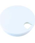 Round Wire Management Grommet with Removable Lid, 4 Inch Cut Hole, White PVC Cable Grommet for Desk or Wall Installations