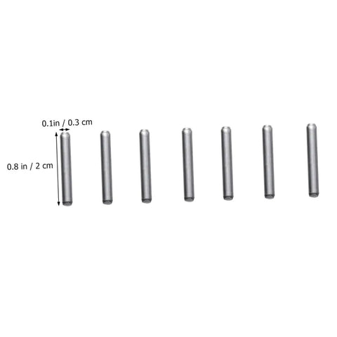 40Pcs Robot Drive Shaft Model Axle Kit for DIY Micro RC Cars Steering and Gear Systems, durable metal rods shown with dimensions
