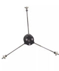 Top view of Secondary Mount For Reflecting Telescopes Fits 25mm Or 35mm Secondary Reflectors with brass fasteners and PP base.