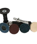 Precision Workhorse Pneumatic Angle Die Grinder 20000 Rpm 90 Degree Mini Sander Polisher Tool Kit with assorted sanding discs