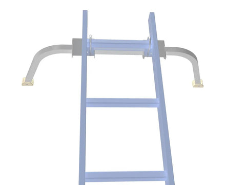 Ladder Stabilizer Accessory for Roof Gutter and Wall Ladders, Heavy Duty Extension Ladder Standoff, No Hassle Setup, 375 Lb Weight Rating, Universal Fit for Most Aluminum and Fiberglass Ladders