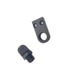 Beefy 3D Printer Cable Gland Mount And PG7 Adapter For Voron 0 2 Extrusion Aluminum CNC Rear Umbilical Mounting Accessory Built Tough For Solid Cable Management, black aluminum mount and PG7 gland