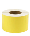 Yellow 4x6 Thermal Transfer Labels For Industrial Workhorse Printers 3 Core Perforated 1000 Labels Per Roll 4 Rolls Not Dymo Compatible Works With Zebra Datamax Sato Intermec Permanent Adhesive USA Made roll
