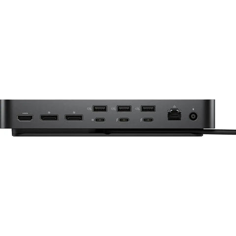 Smooth As Butter Thunderbolt 5 Docking Station Featuring 12 Versatile Ports And Quad Monitor Support For Lightning Fast Sync Plus Reliable 300W Charging To Get Your Workflow Locked In Tight, showcasing multiple ports on the back.