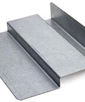 Versa Bend Sheet Metal Brake for precise bends up to 20 inches wide, showing metal sample with half inch offset bends and 90 degree angles.