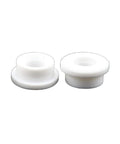 Two Pack Teflon Cup Gasket Insulator 54N63-20 for Big Gas Lens TIG Torch Setup 9 20 25, white insulator pair.