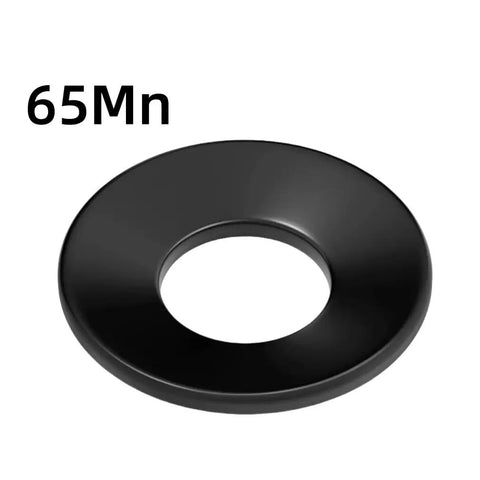 Conical Disc Spring Cup Washers High Strength 65Mn Material Three Eighths Inch Bore Pack Of Ten For Heavy Duty Machinery Automotive And Industrial Applications, Reliable Gasket Spacers And Load Support. 65Mn conical washer, top view
