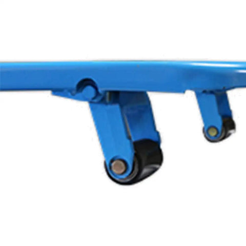 Heavy Duty Low Profile Hand Pallet Jack Featuring Smooth Polyurethane Wheels For No Sweat Loading And Unloading Palletized Freight In Warehouses Or Retail Stores Crushes Four Thousand Four Hundred Pound Loads Without Breaking A Sweat