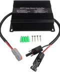 Built Tough 1000W Solar Charge Controller 24V To 72V with wires and connectors for solar power setups.