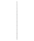 No Fuss Self Adhesive One Meter Steel Metric Track Ruler Tape displayed vertically, showcasing its straight scale for accurate measurements.