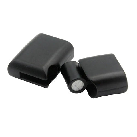 Matte Black Magnetic Clasp Set For Bracelet Making 11mm By 5.5mm Inner Hole Zinc Alloy Cord End Closures Pack Of 10 Jewelry Clasps For DIY Bracelets Easy Magnetic Closure And Strong Hold