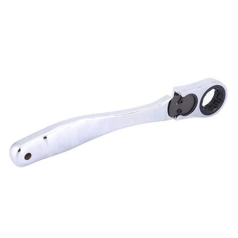 Premium Chrome Multitool Ratchet Wrench With Socket Adapter Set Ergonomic handle designed for auto mechanics, heavy duty.