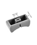 Fader Knob Replacement Set For Potentiometer 24mm By 11mm By 10mm Fits 4 X 0.9mm Holes 20 Pcs Gray With Black Mark angle view