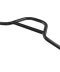 Riser BMX Handlebar 22.2mm for mountain street bikes, 680mm length, matte black aluminum alloy bar with 7/8 inch clamp, side view