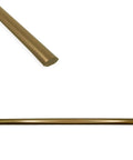 Gold Quarter Round Tile Trim Half Inch By 12 Inch Edge Cap For Kitchen Backsplash And Bathroom Shower Dope Gold Finish
