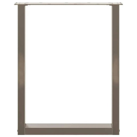 Adjustable Bar Table Legs 2 Pack With Powder Coated Steel Frames Built Tough Leveling Feet U shaped design front view