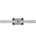 Top view of Miniature Linear Guide Rail with Lengthened Slider Block Carriage, LML5H - 75-1R CNC Linear Motion System, 75mm Stainless Steel 440C Rail