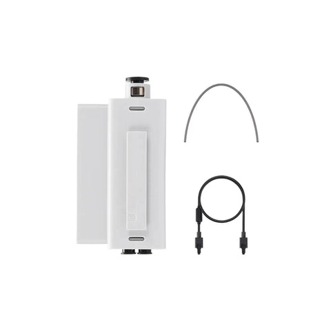 Rugged Hub For 3D Printers Keeps Filament Feeding Smooth And System Connections Solid Compatible With Bambu Lab A1 Mini A1 Pro HT Feeding Systems Internal Mount Point Fit No Fuss Install Reduced Transmission Errors, white hub and cable