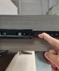 Installing Six Inch Full Extension Drawer Slides with Telescoping Ball Bearing Rails on furniture cabinet