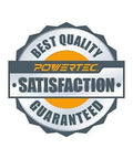 Best quality satisfaction guaranteed emblem with "Powertec" branding in the center.
