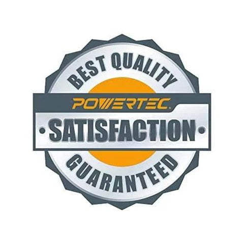 Best quality satisfaction guaranteed emblem with "Powertec" branding in the center.