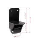 Heavy Duty Universal Luggage Caster Wheels Silent Swivel Suitcase Replacement Casters with a sturdy black plastic bracket.