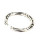 Ten Piece 0.7mm 304 Stainless Steel Round Snap Rings Hole Retainer Circlips Shaft Washers showing a close-up of one ring.