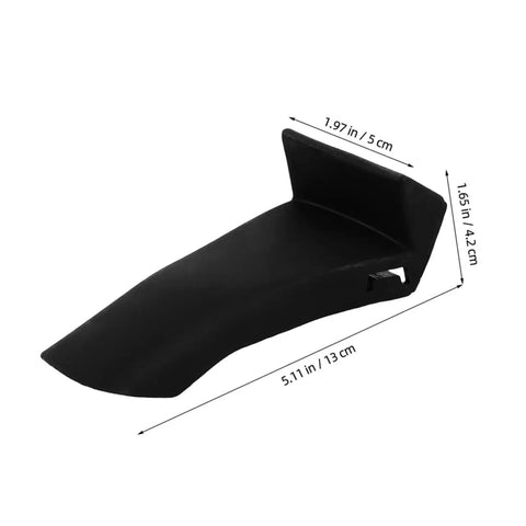 Lightweight Rubber Rim Protectors For Tire Machine Set Of 2 Pro Grade Clamp Covers Jaw Guard Protection Sleeves, black, dimensions shown