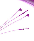 1000 Pack Premium Purple 5 Inch Plastic Snap Lock Pins Rock Solid Security Loop Tags displayed with purple plastic fasteners.