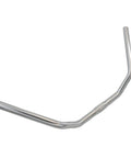 Beefed Up Cruiser Handlebar Riser For Bicycle Aluminum Alloy Bar 22.2Mm End Diameter And 25.4Mm Clamp, 610Mm Length Silver Finish