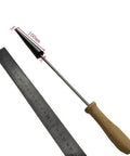 Glassblowing Graphite Plate with reamer tool and ruler, Pro Grade Graphite Pad Work Surface, 100mm x 20mm x 6mm, casting aid