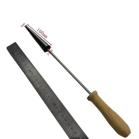Glassblowing Graphite Plate with reamer tool and ruler, Pro Grade Graphite Pad Work Surface, 100mm x 20mm x 6mm, casting aid