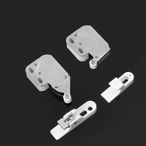 Touch To Open Cabinet Catches Self Locking Drawer Latches Rebound Push To Open No Handle Cupboard Door Hardware