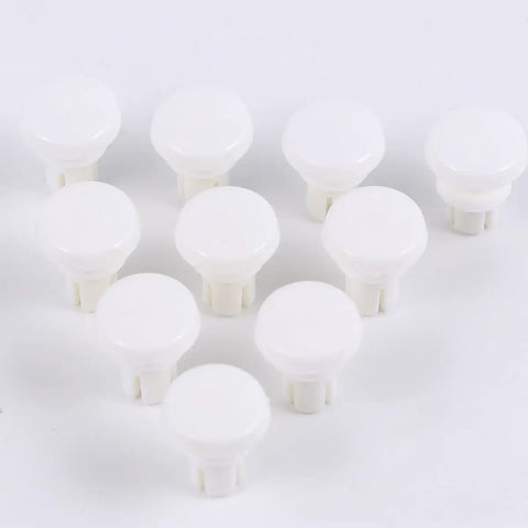100 Piece Tough As Nails R Type Plastic Rivet Nut Kit With Nylon Buckle Clips For Car Panels and PCB Boards, white nylon clips arrangement.