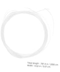 Image of Eyeglass Repair String For Half Frame Glasses Compact Lightweight Maintenance Tool With Nylon Thread For Quick Fixes And Spot Repairs Grab And Go Eyewear Repair Kit, shown coiled with dimensions noted.