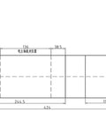 Technical drawing of Beefed Up 5.5KW ATC Spindle Motor With 18000RPM BT30 Interface dimensions for CNC Milling Machines and Lathes