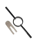 Fork Spring Compressor Tool Kit For Upside Down Streetbike Forks Radial Pin Spanner Beefy Build Black Finish Motorcycle Suspension Maintenance Kit Easy Install Durable Replacement, black metal tool