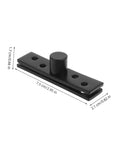Hidden Pivot Hinges 2 Pack Stainless Steel Concealed Door Hardware, black hinge with dimensions for doors and cabinets