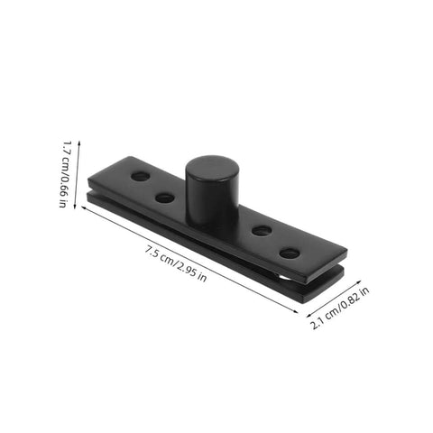 Hidden Pivot Hinges 2 Pack Stainless Steel Concealed Door Hardware, black hinge with dimensions for doors and cabinets