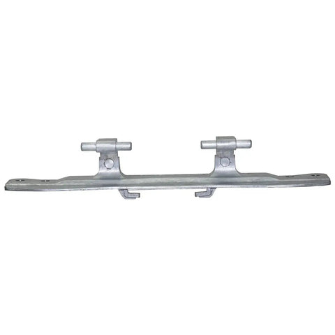 Front Load Washer And Dryer Door Hinge Replacement Kit with 4 Pin Caps for Front Loader, metal hinge part, top view