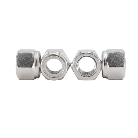 Nylon Insert Hex Lock Nuts Size 10 32 304 Stainless Steel Self Locking Fasteners Pack Of 50