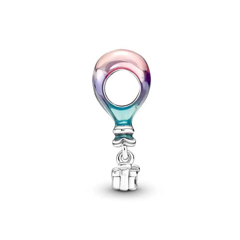 Birthday Hot Air Balloon Charm For Moments Bracelet In Sterling Silver With Multicolor Enamel Finish Gift Box Included Women Jewelry Gift Totally Cute Birthday Accessory For Her
