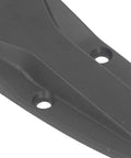 Built Tough 5.51 Inch Matte Black Zinc Alloy Soft Close T Strap Hinge No Slam Corner Bracket Heavy Duty close-up view.