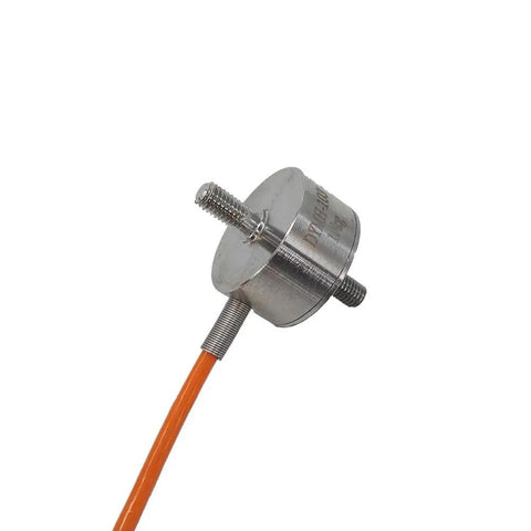 Mini Tension And Compression Load Cell Inline Sensor 0 To 300 Kg Capacity For Small Spaces High Accuracy With Stable Performance 1.0 To 1.5 mV Per V Sensitivity Stainless Steel Low Height Corrosion Resistant Ideal For Tight Enclosures Recommended, threaded cable view