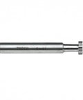 10mm diameter, 6-flute HSS T-slot end mill cutter with 6mm shank and 65mm overall length