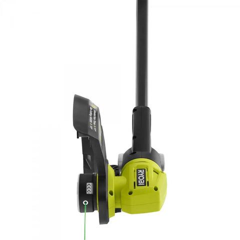 18 Volt Cordless String Trimmer And Edger Kit Featuring Auto Feed Head showing lightweight frame and adjustable trigger for easy use.