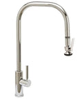 Fulton Modern Extended Reach Sink Faucet Pull Out Sprayer Super Smooth Handling Premium Tuscan Bronze Finish full view high arc design