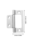 Stainless Steel Quiet Flush Cabinet Hinges Beefy Heavy Duty Non Mortise for Wardrobe and Kitchen Cabinets with measurements